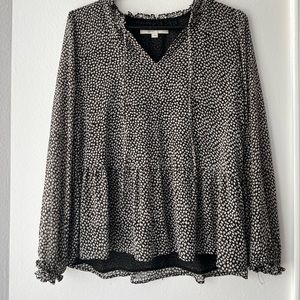 Loft Peplum Fall Top
